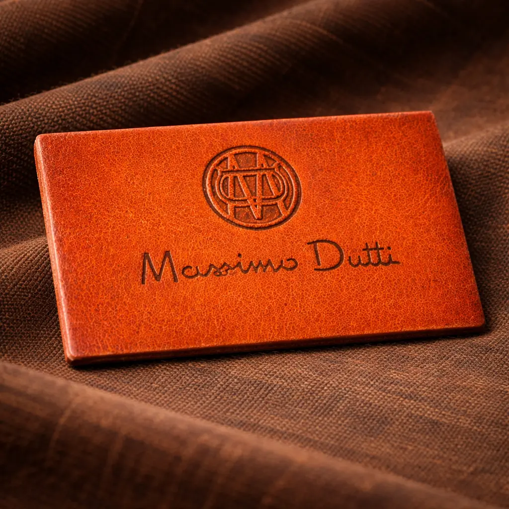 LL-3378 genuine leather label for jeans