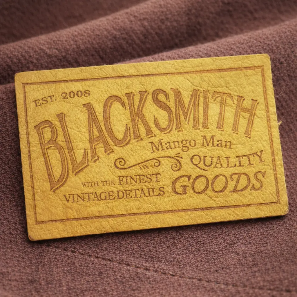 JL-3327 custom jacron label for denim and fashion brands