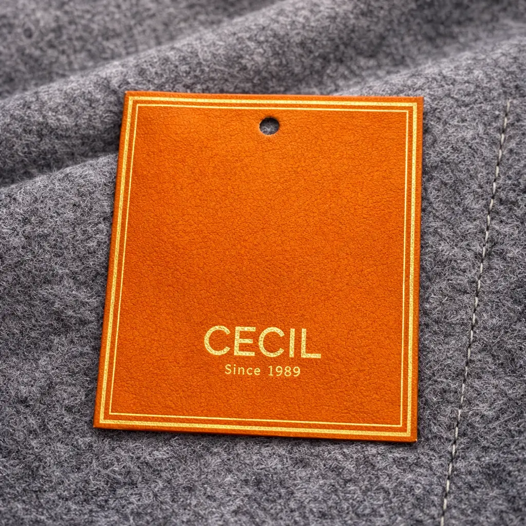 JL-3247 premium jacron label for garment branding