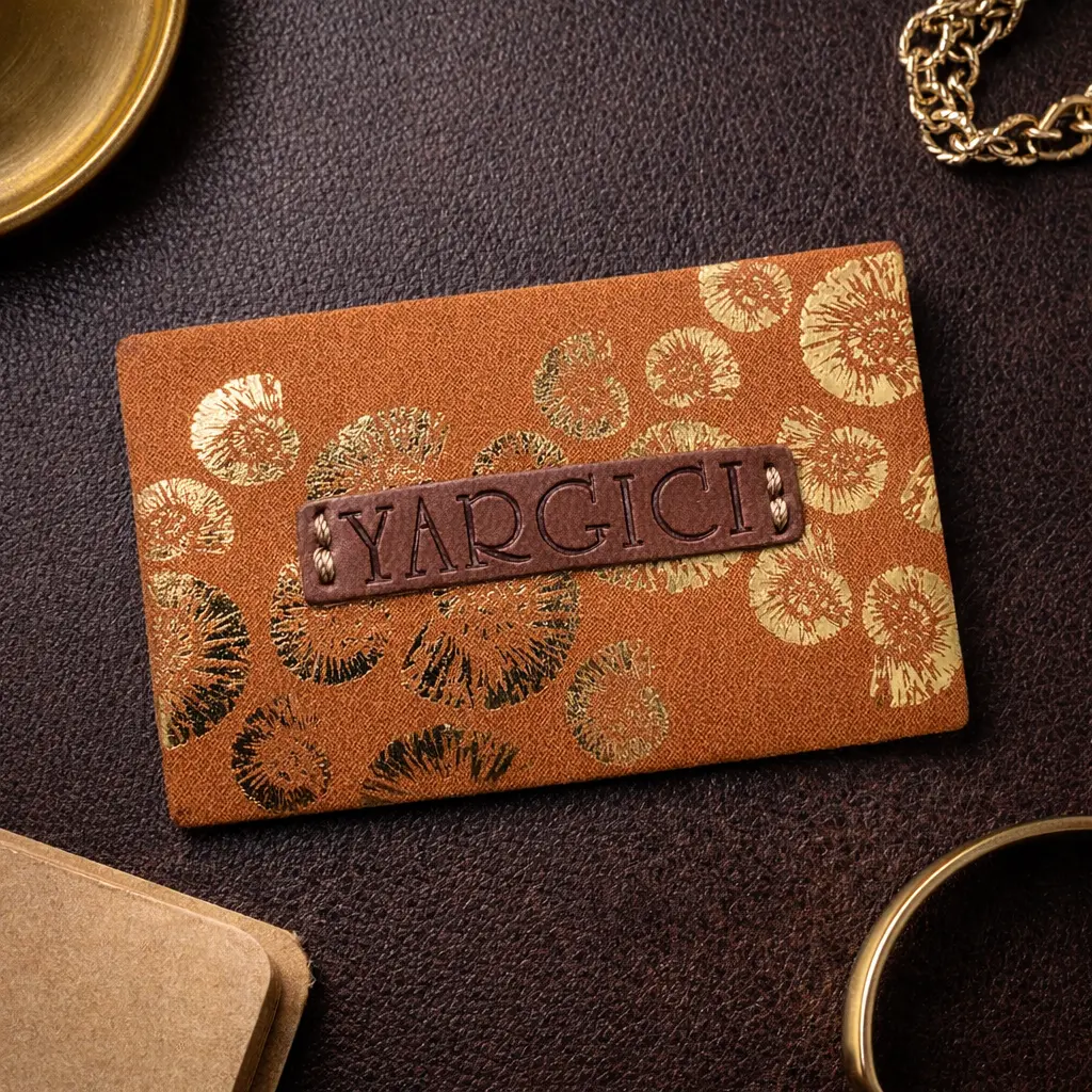 PL-3284 custom PU label for denim jeans branding