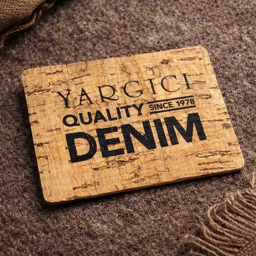 PL-3214 textured PU label for garment branding