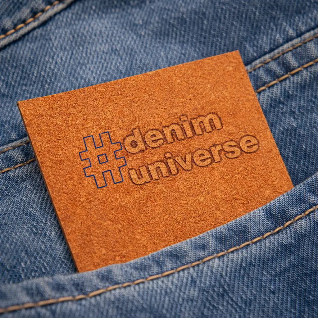 SL-3343 custom salpa label for denim jeans branding